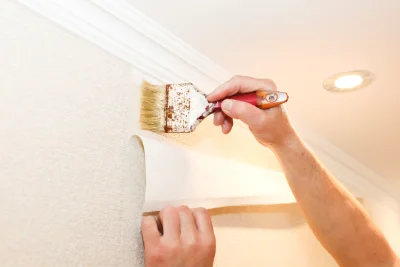 Pose de papier peint à Châteauvieux — revêtements muraux et toiles de verre